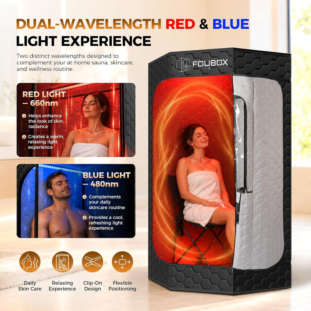 Portable Infrared Dry Heat Sauna Box for Home, Personal Dry Sauna