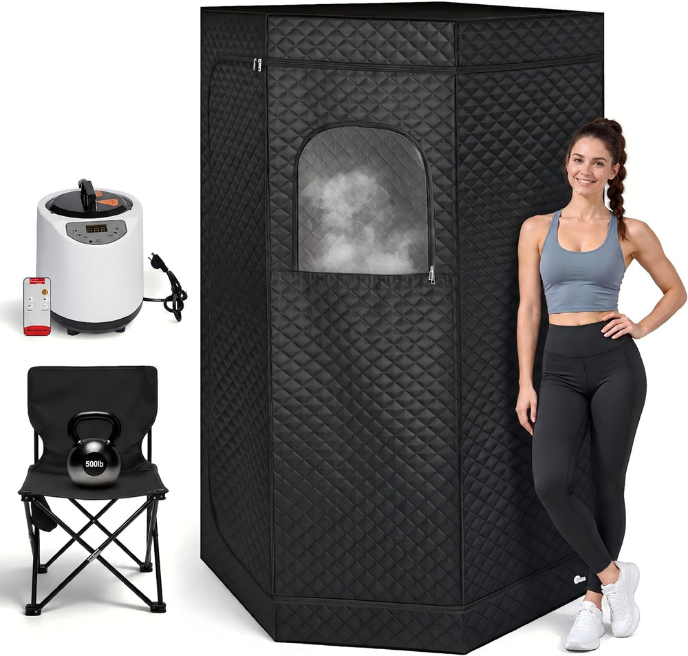 Portable Steam Personal Sauna Box for Home, 1500W Sauna Steam Room